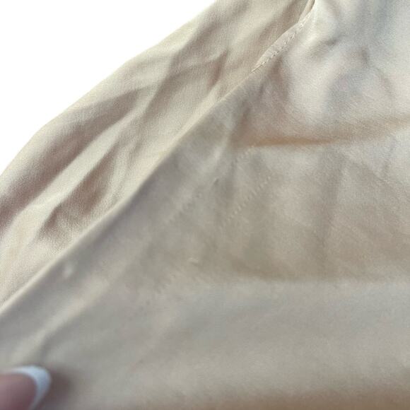 Significant Other Gracie Draped Satin Midi-Dress Champagne Formal Dress Size 6 - Picture 11 of 15